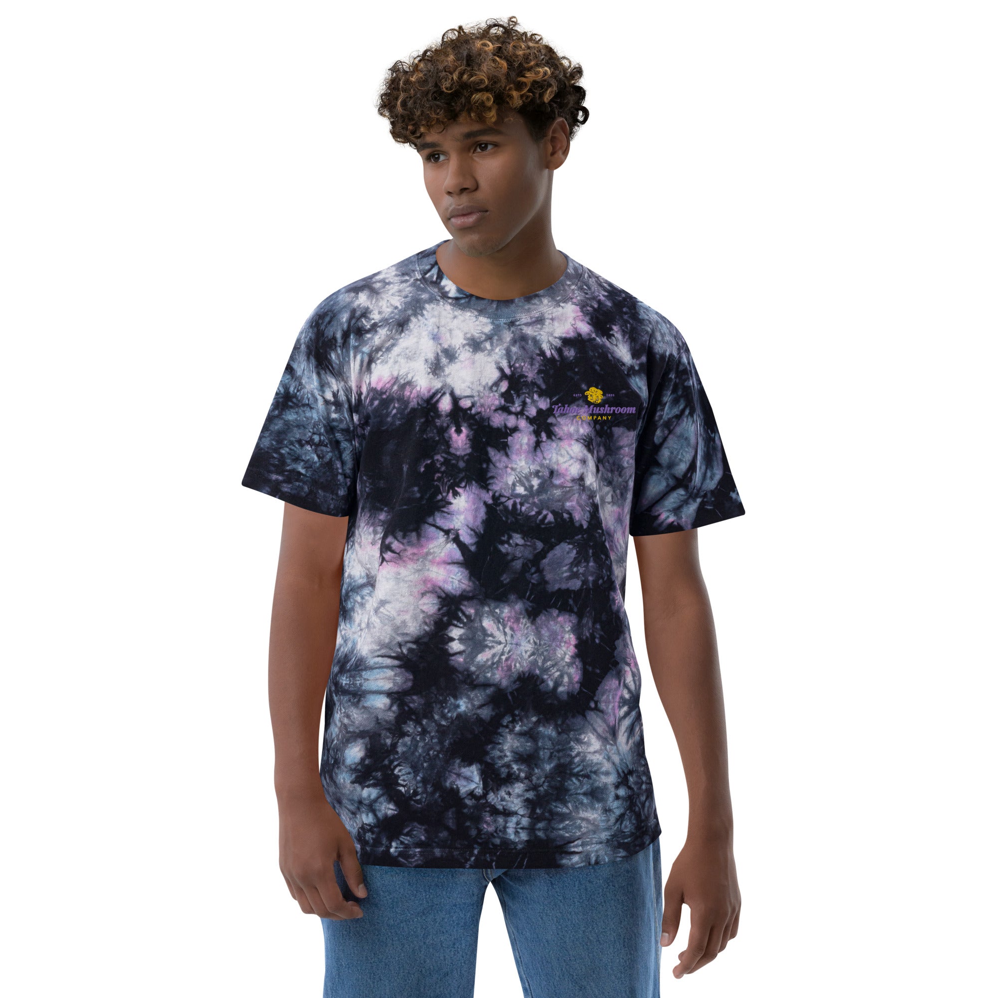 Oversized tie dye store crewneck